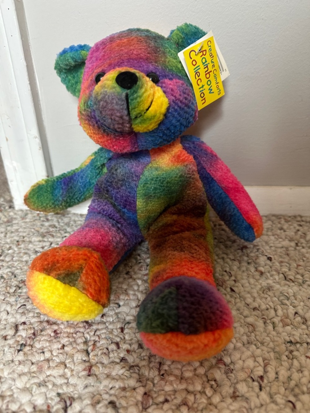Creature comforts tie-dye bear